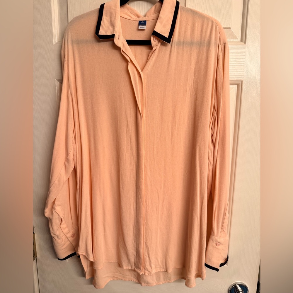 Old Navy Large Peach Button Down Shirt